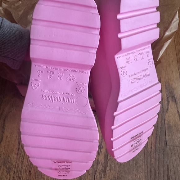 Mini Melissa Pink Chelsea bootie girls size 2 - Picture 6 of 9